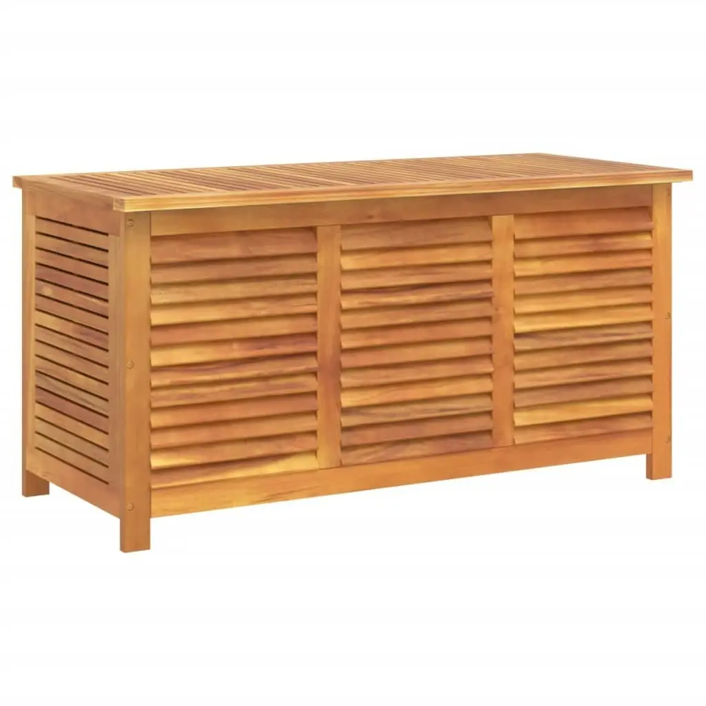 Garden Storage Box with Louver 113x50x56 cm Solid Wood Acacia 365841