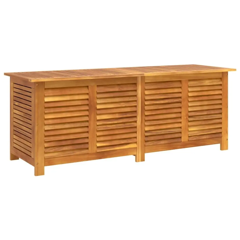 Garden Storage Box with Louver 150x50x56 cm Solid Wood Acacia 365842