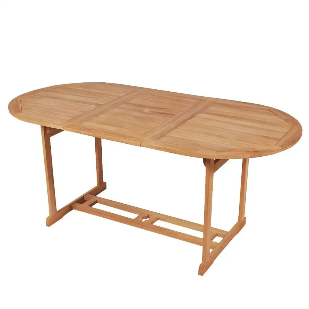 Garden Table 180x90x75 cm Solid Teak Wood 43030