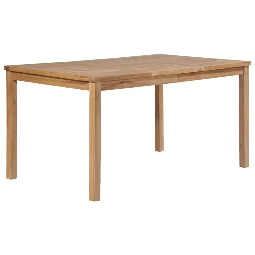 Garden Table 150x90x77 cm Solid Teak Wood 44997