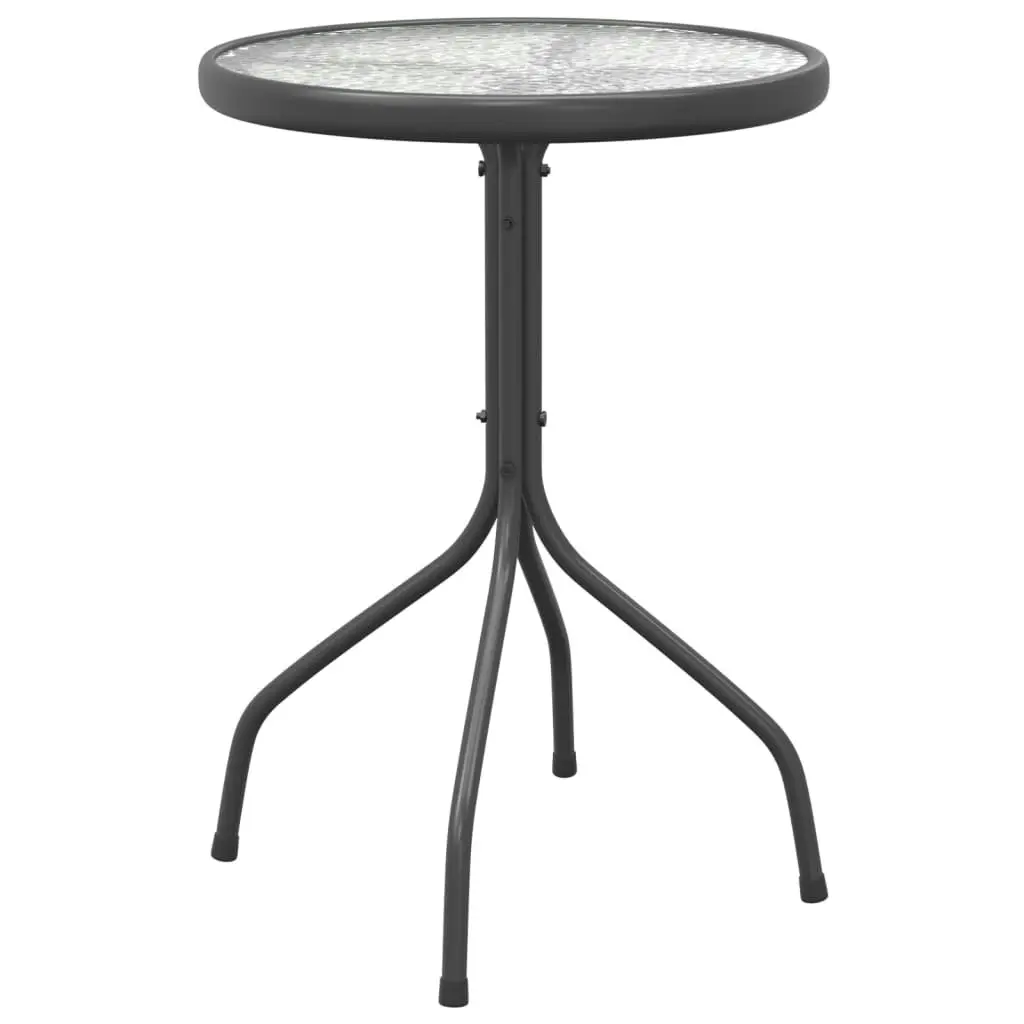 Garden Table Ã˜50x71 cm Steel Anthracite 316823