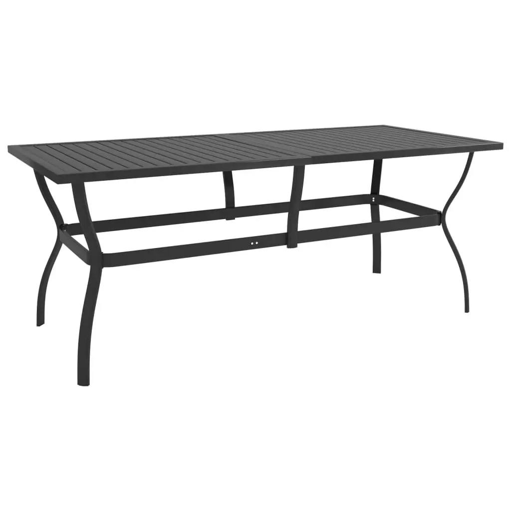 Garden Table Anthracite 190x80x72 cm Steel 312170