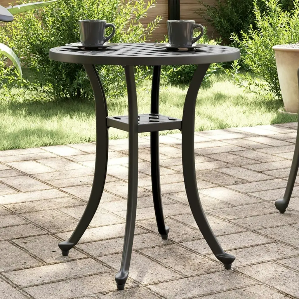 Garden Table Black ?8x53 cm Cast Aluminium 4002824