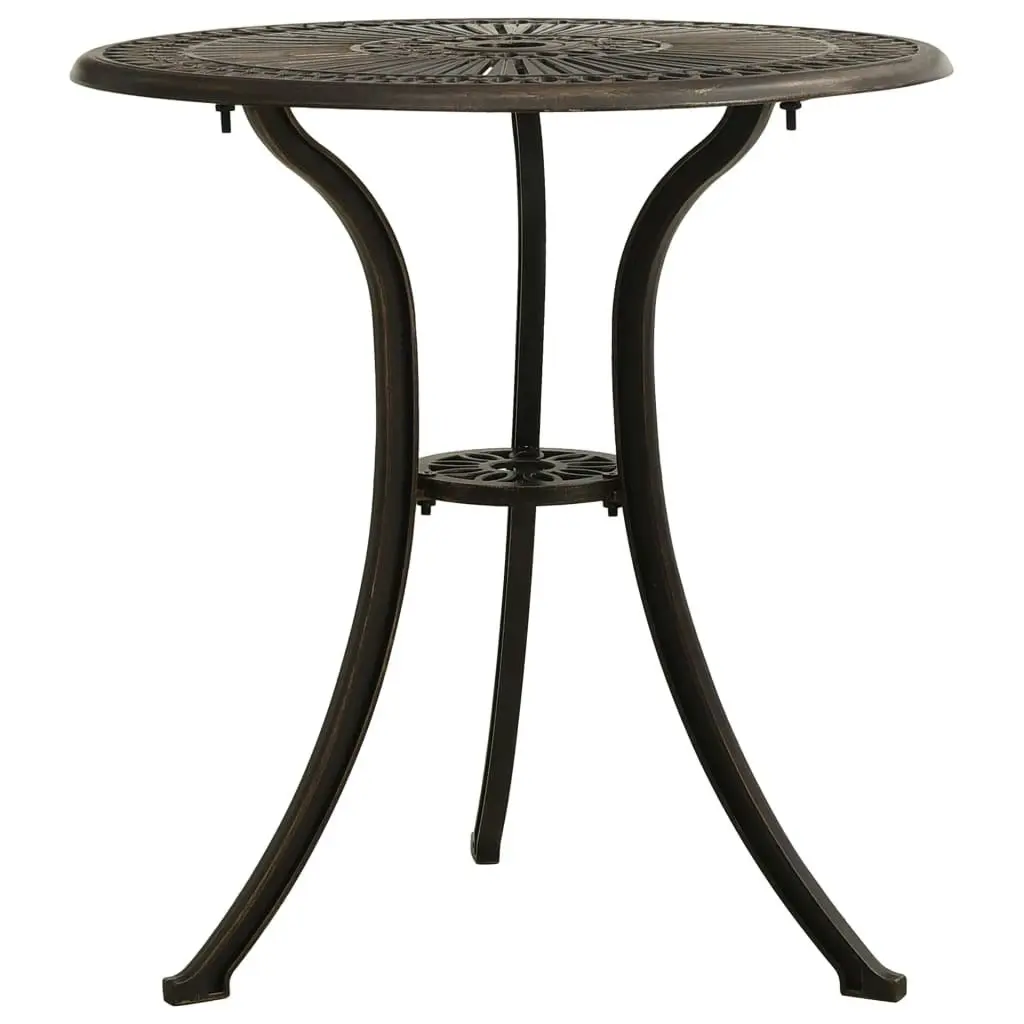 Garden Table Bronze 62x62x65 cm Cast Aluminium 315579