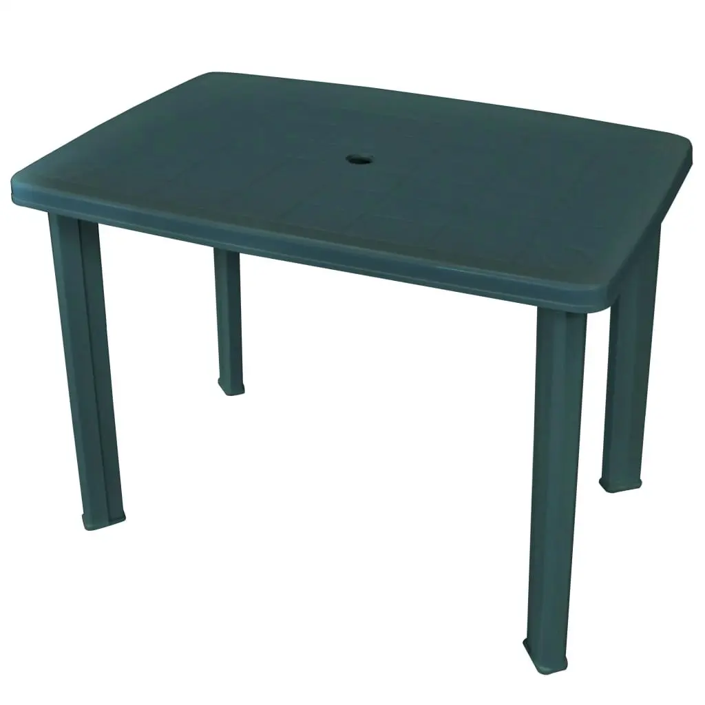 Garden Table Green 101x68x72 cm Plastic 43593