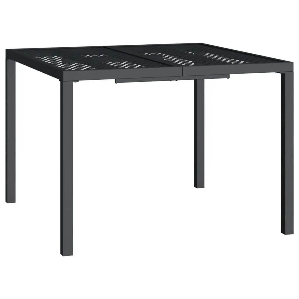 Garden Table Anthracite 100x100x72 cm Steel 362744