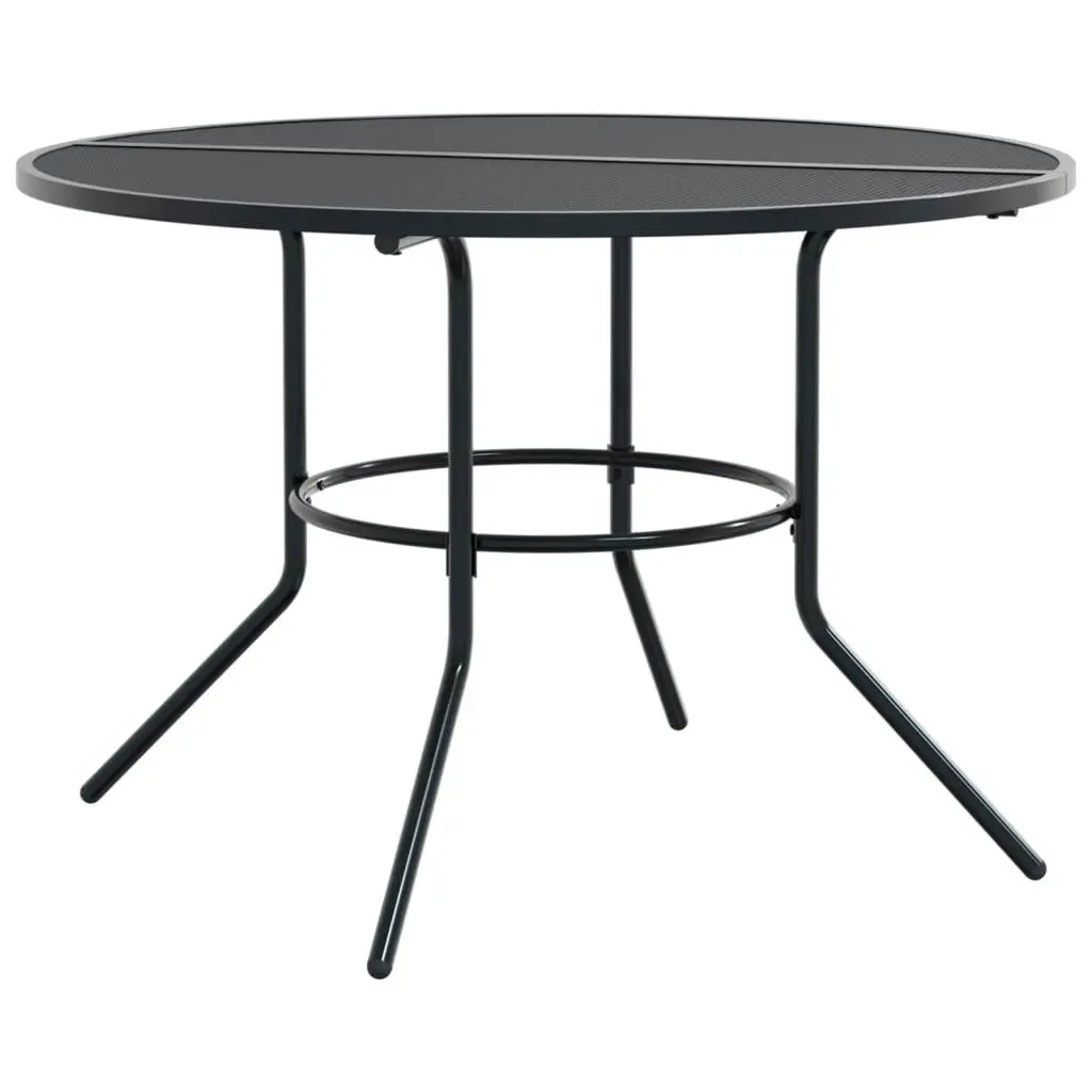 Patio Table Round Anthracite Ø110x72.5 cm Powder-coated Steel 4009264