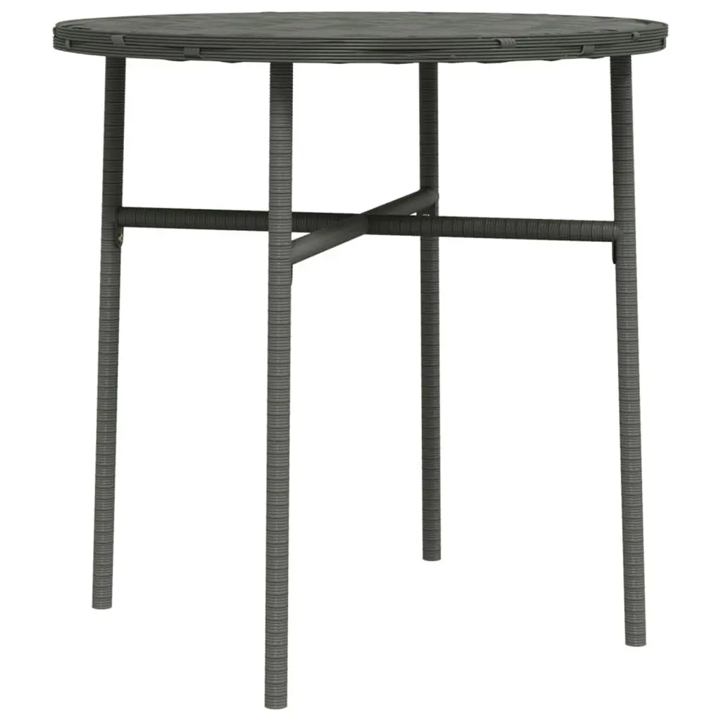 Tea Table Grey 45 cm Poly Rattan 317176