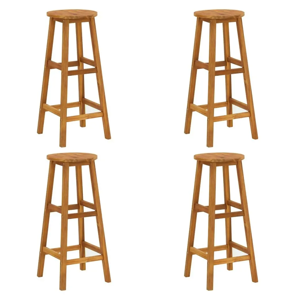 Bar Stools 4 pcs Solid Acacia Wood 310285