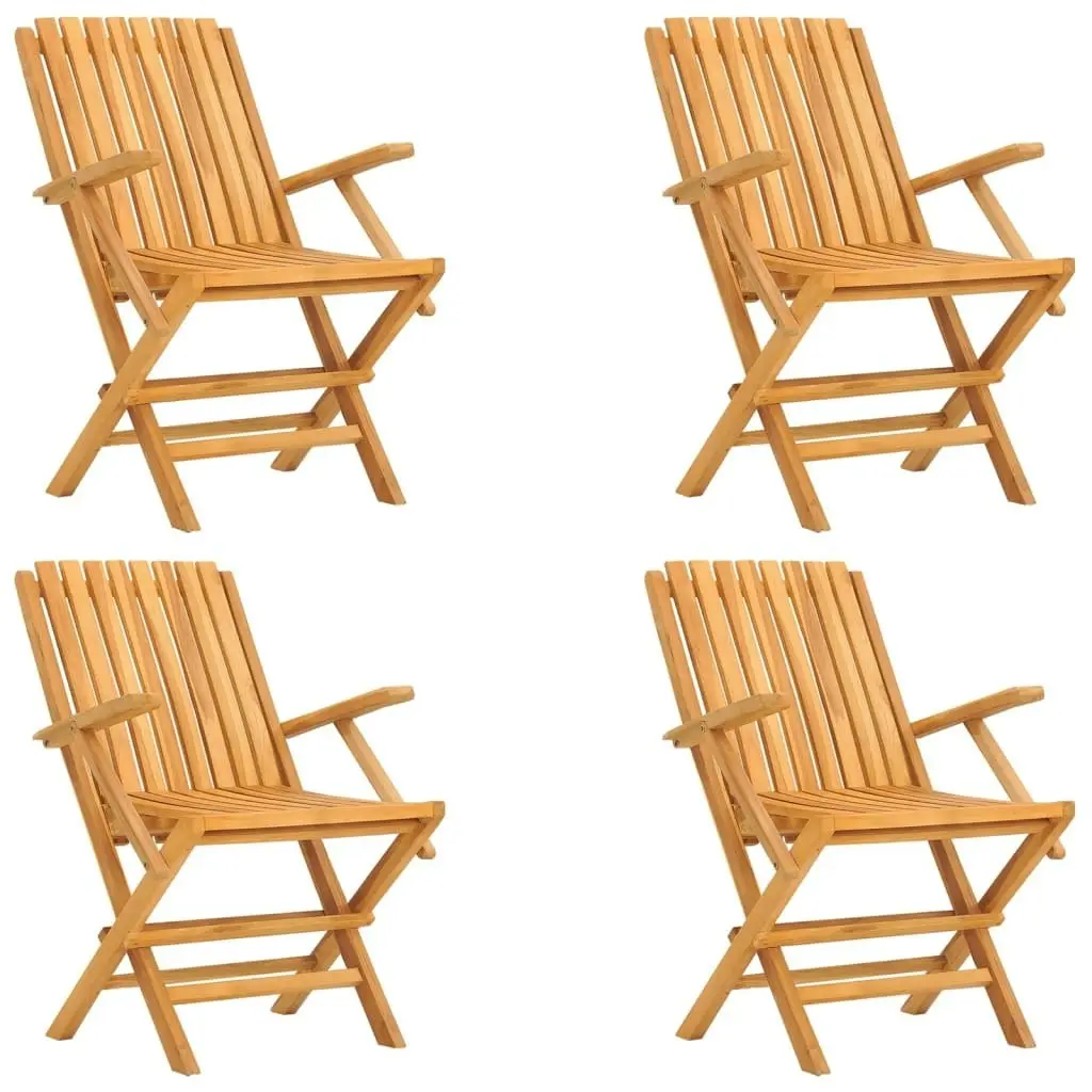 Folding Garden Chairs 4 pcs 61x67x90 cm Solid Wood Teak 3155055