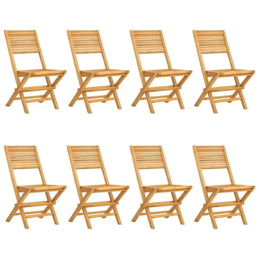 Folding Garden Chairs 8 pcs 47x62x90 cm Solid Wood Teak 3155066