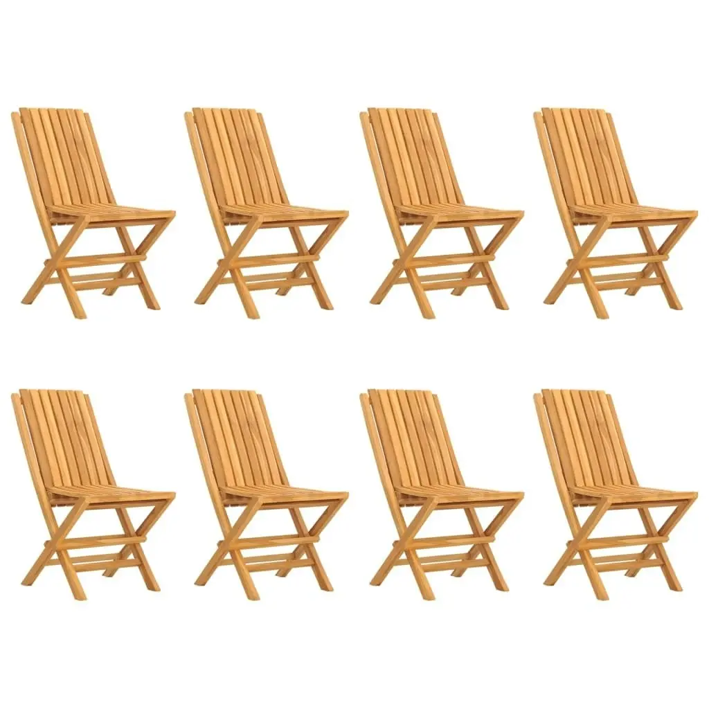 Folding Garden Chairs 8 pcs 47x47x89 cm Solid Wood Teak 3155054