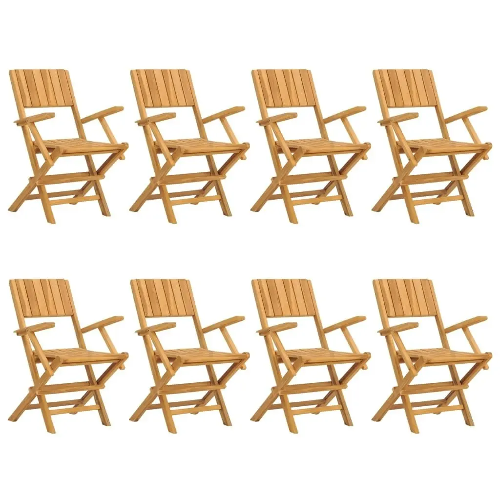 Folding Garden Chairs 8 pcs 55x61x90 cm Solid Wood Teak 3155063