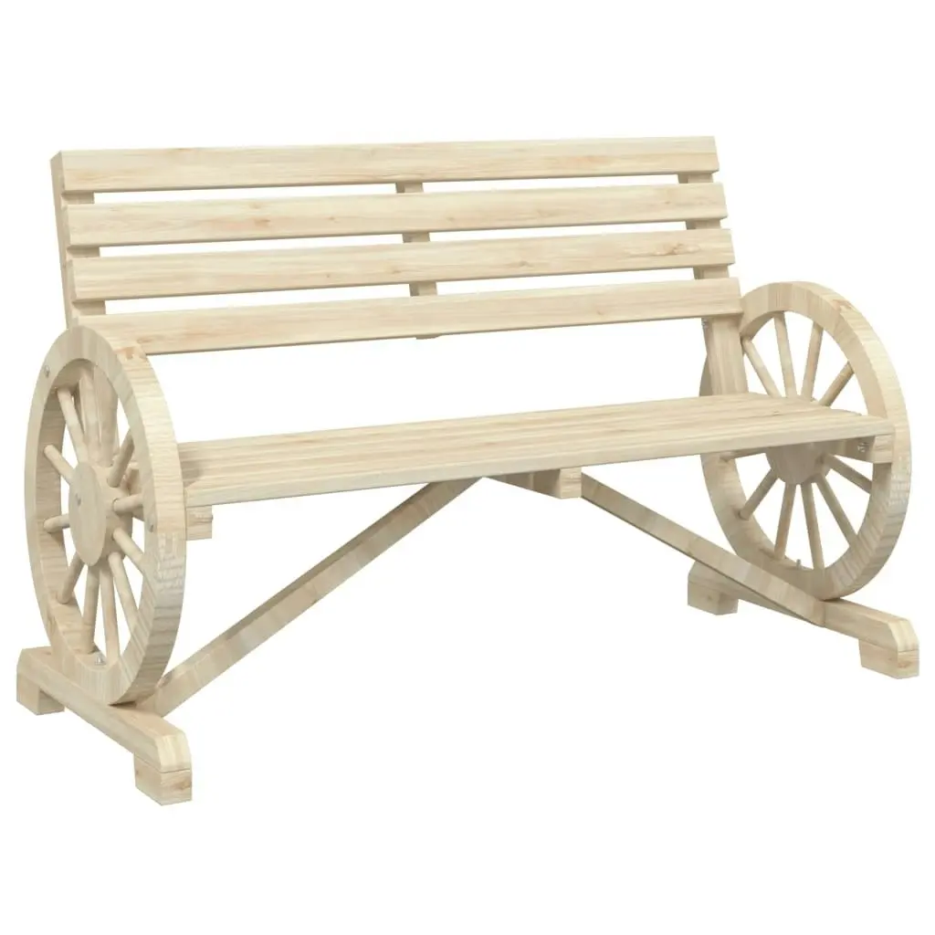 Garden Bench 2-Seater Solid Wood Fir 365103