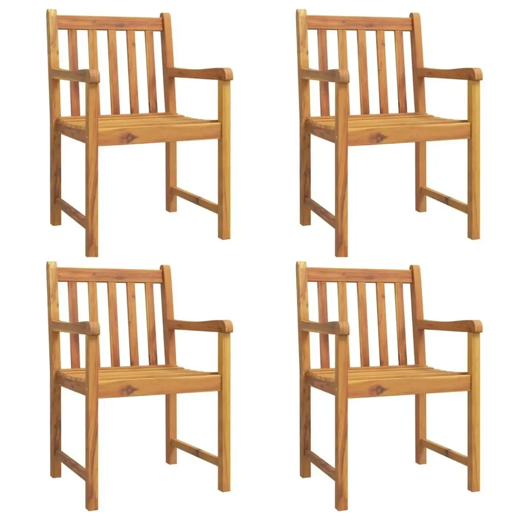 Garden Chairs 4 pcs 56x55.5x90 cm Solid Wood Acacia 3206272