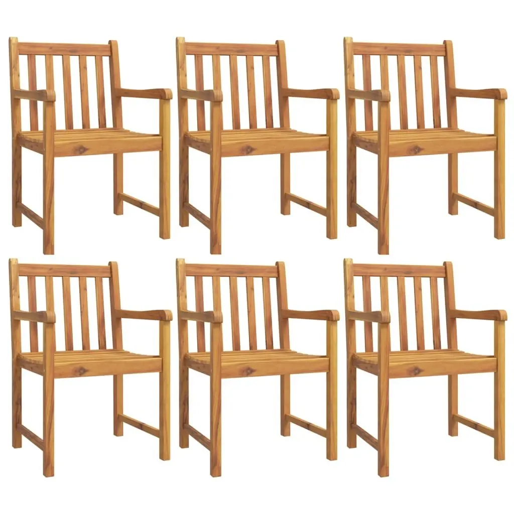 Garden Chairs 6 pcs 56x55.5x90 cm Solid Wood Acacia 3206273