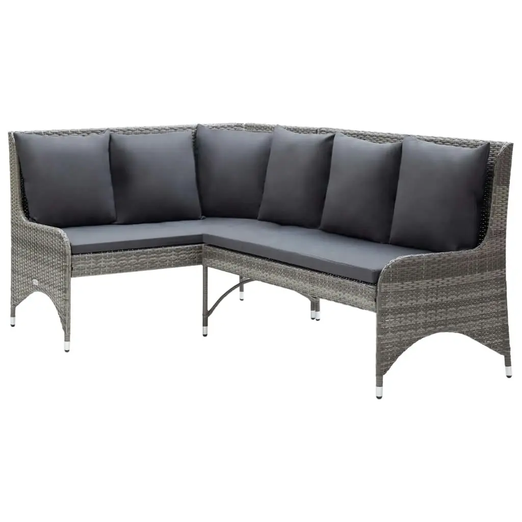 Garden Corner Sofas 2 pcs Poly Rattan Grey 310223