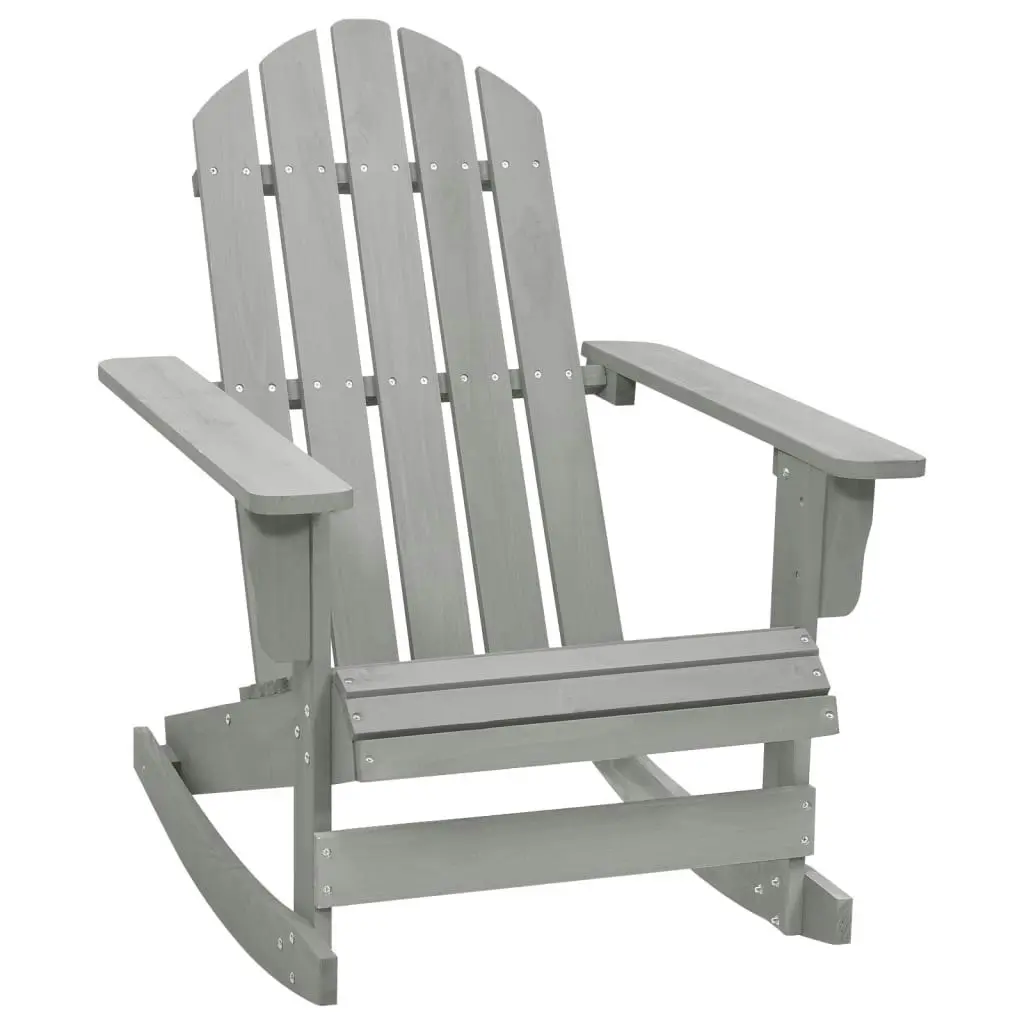 Garden Rocking Chair Wood Grey 45704