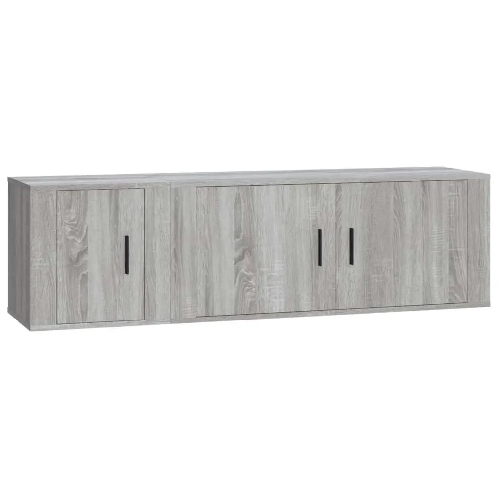 2 Piece TV Cabinet Set Grey Sonoma Engineered Wood 3188428