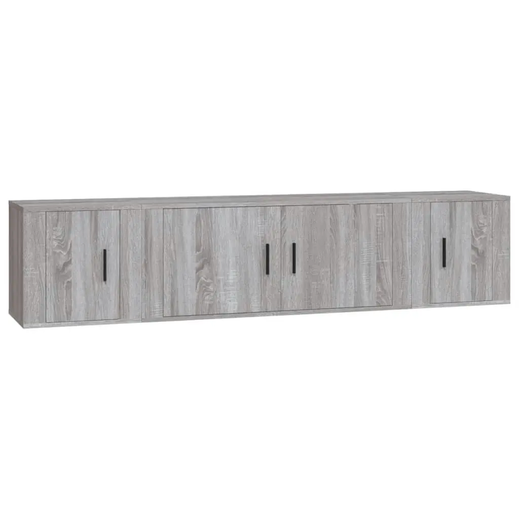 3 Piece TV Cabinet Set Grey Sonoma Engineered Wood 3188420