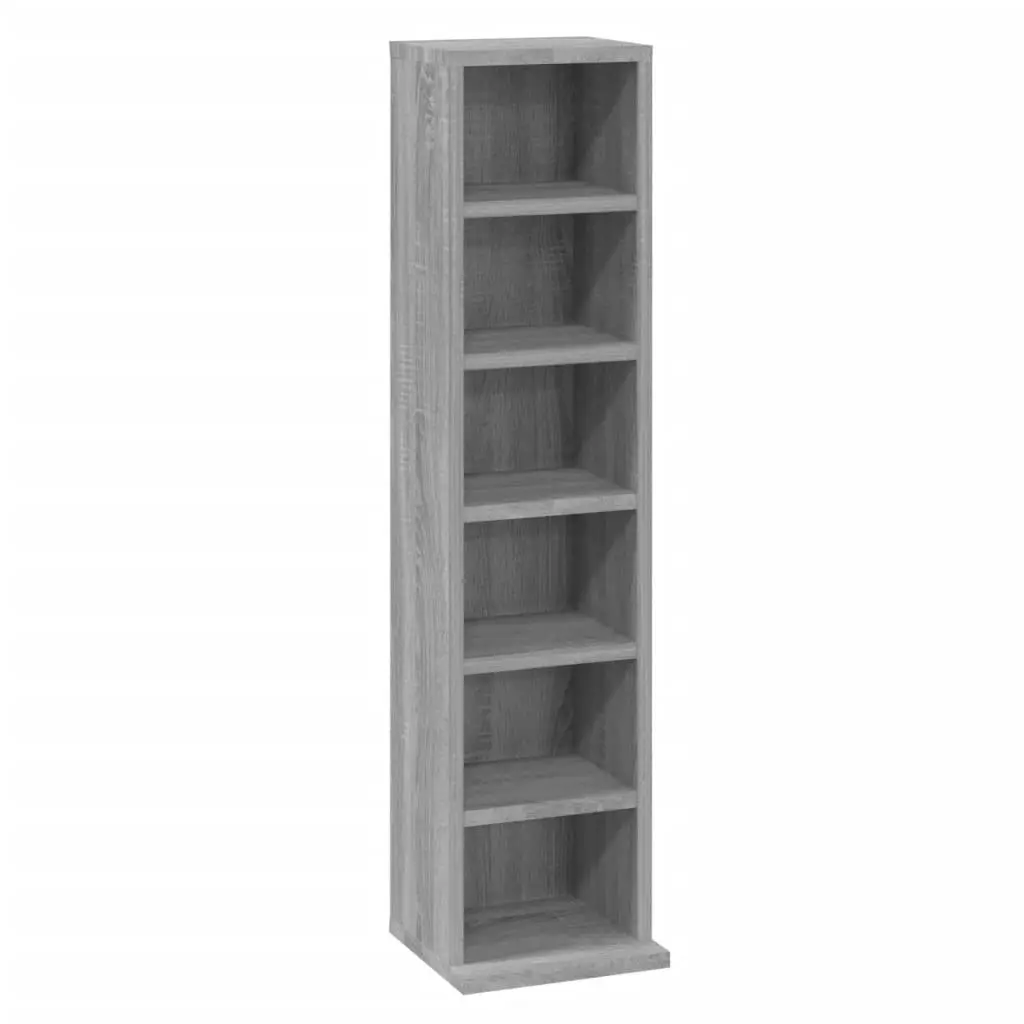 CD Cabinet Grey Sonoma 21x20x88 cm Engineered Wood 815073