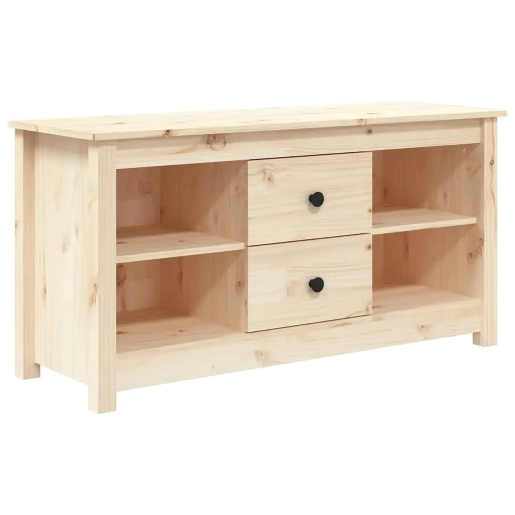 TV Cabinet 103x36.5x52 cm Solid Wood Pine 814569