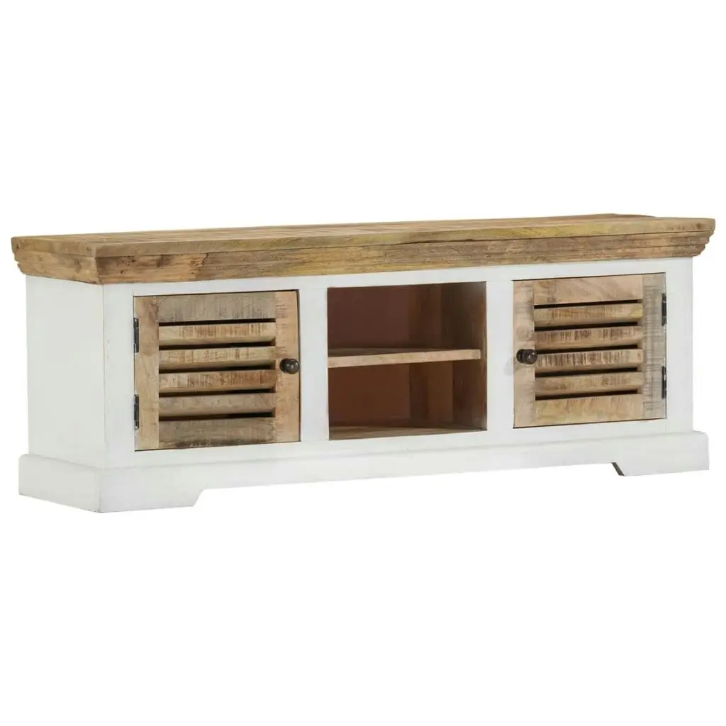 TV Cabinet 110x30x40 cm Solid Wood Mango 337848