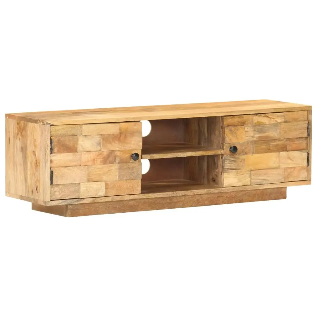 TV Cabinet 116x30x35 cm Solid Mango Wood 320472