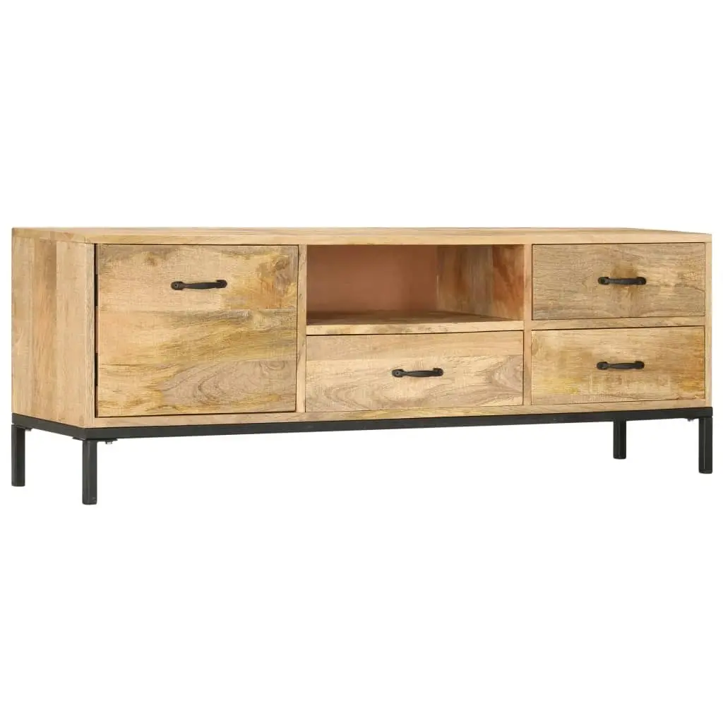 TV Cabinet 130x30x45 cm Solid Mango Wood 247943