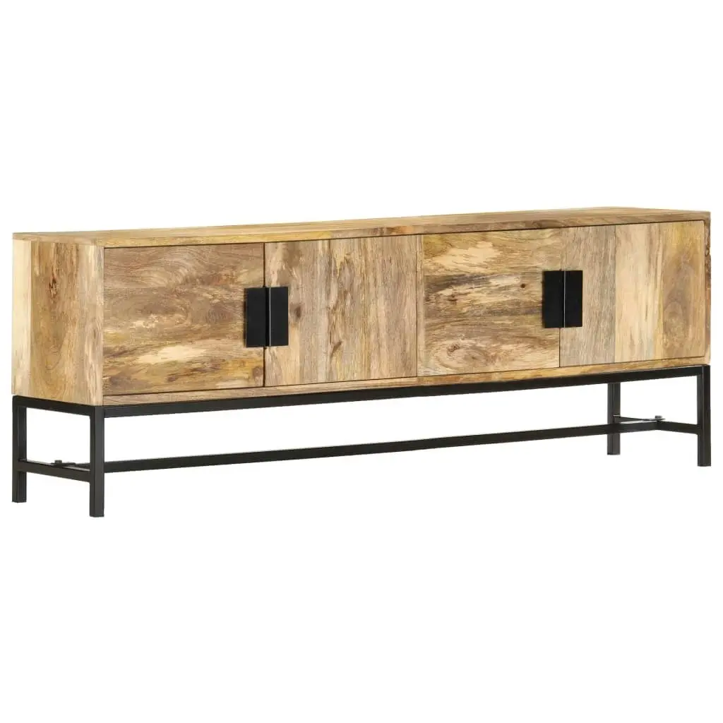 TV Cabinet 140x30x50 cm Solid Mango Wood 285863