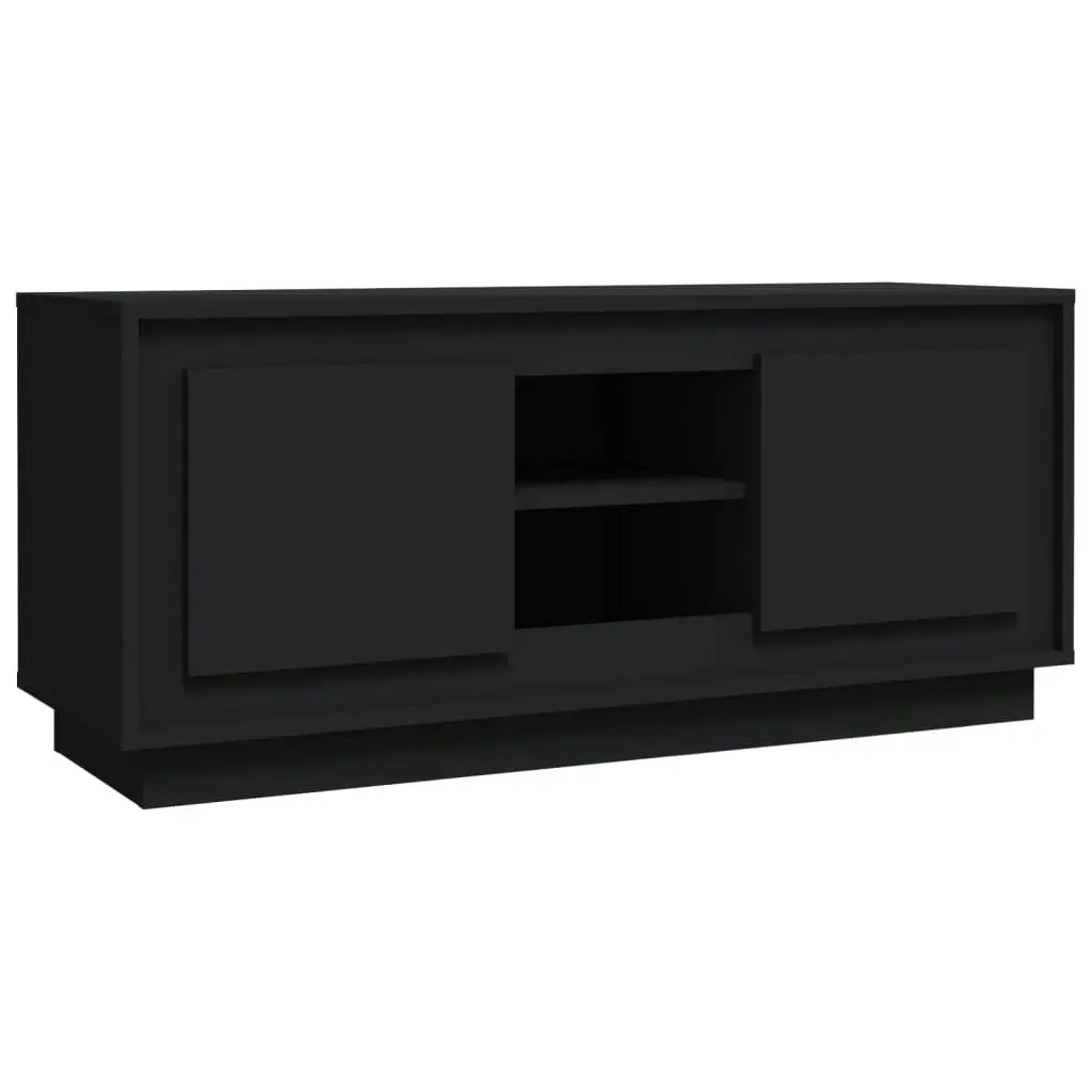 TV Cabinet Black 102x35x45 cm Engineered Wood 819861