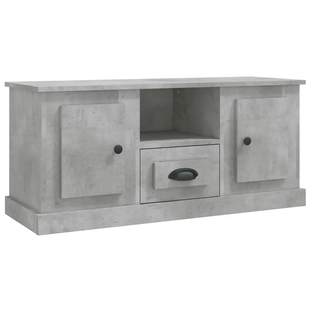 TV Cabinet Concrete Grey 100x35.5x45 cm Engineered Wood 816460