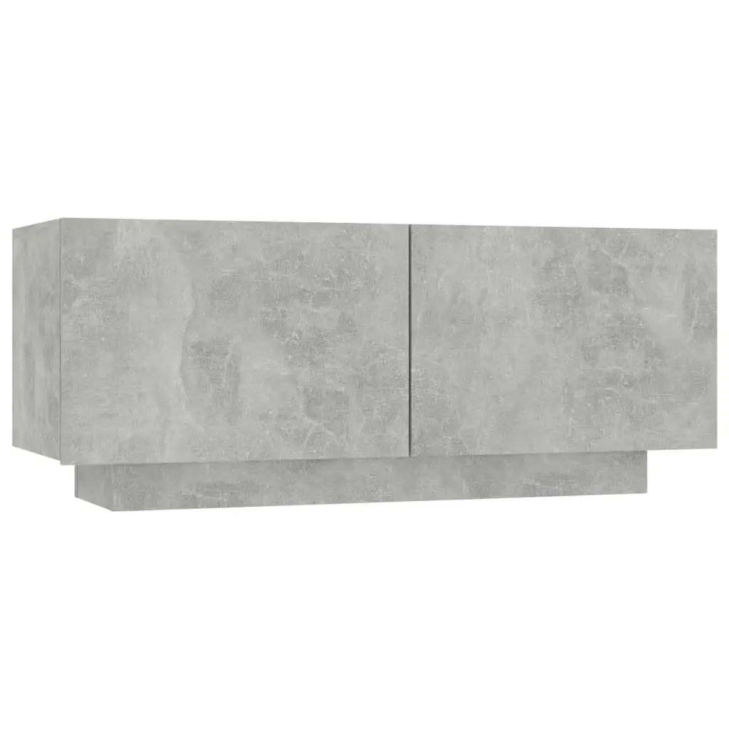 TV Cabinet Concrete Grey 100x35x40 cm Engineered Wood 804440