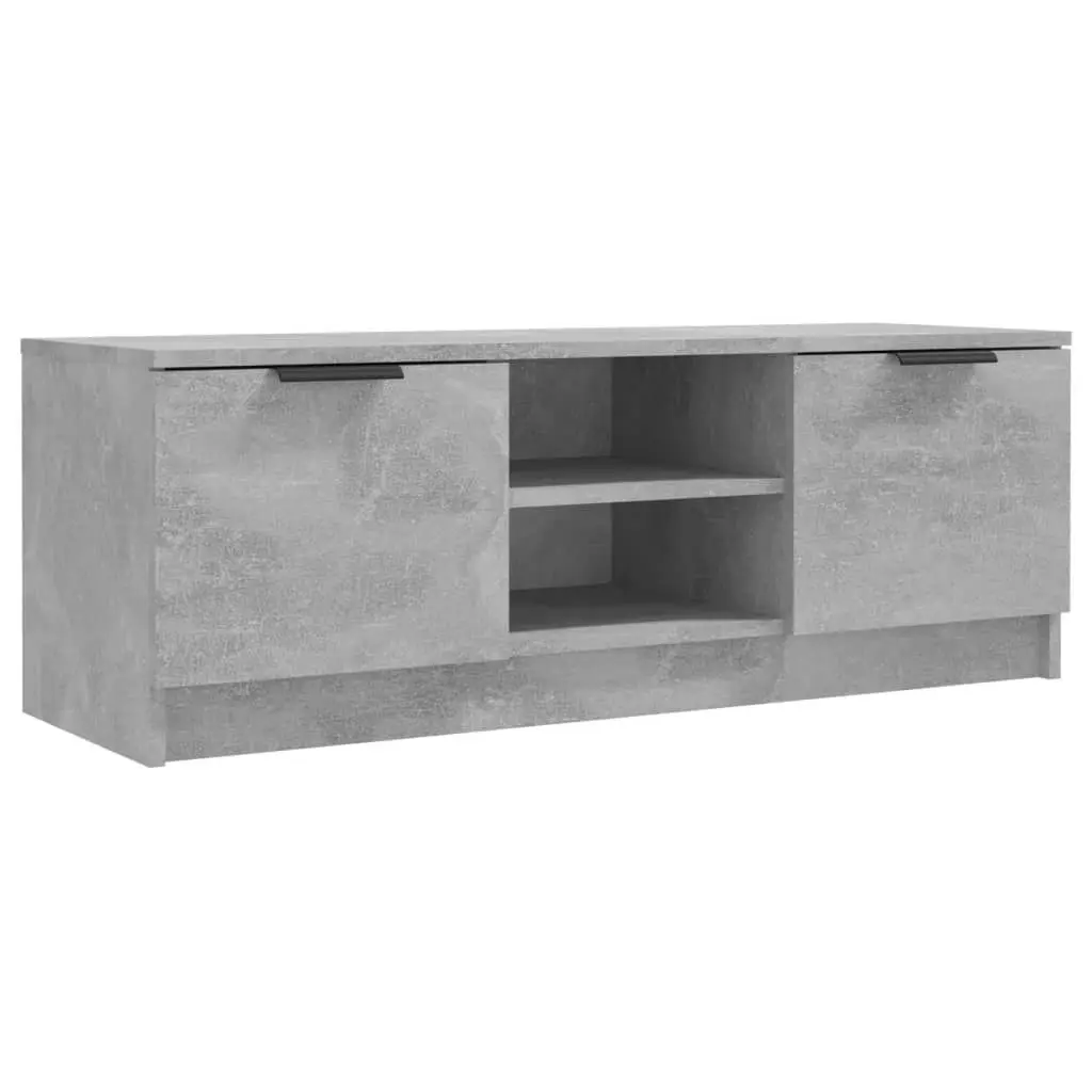 TV Cabinet Concrete Grey 102x35x36.5 cm Engineered Wood 811515