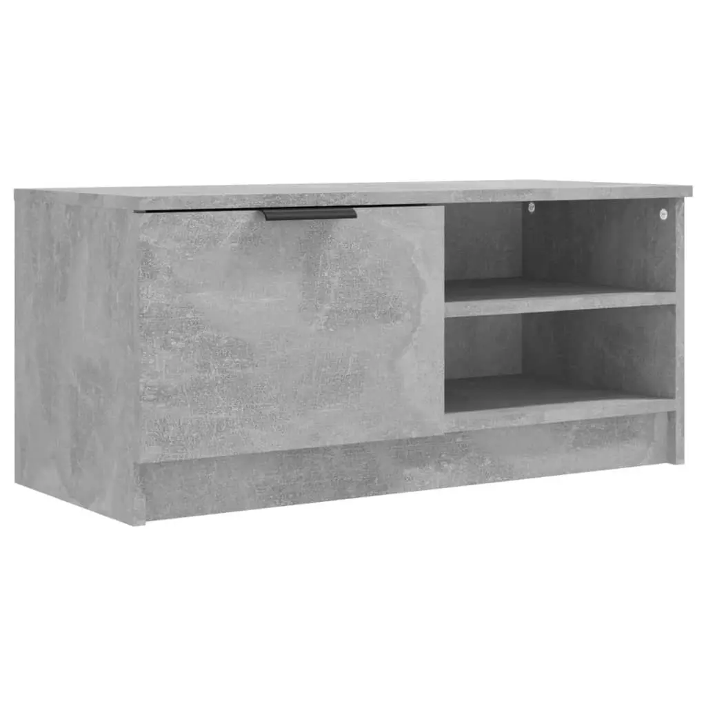 TV Cabinet Concrete Grey 80x35x36.5 cm Engineered Wood 811474