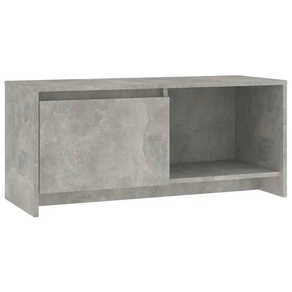 TV Cabinet Concrete Grey 90x35x40 cm Engineered Wood 809786