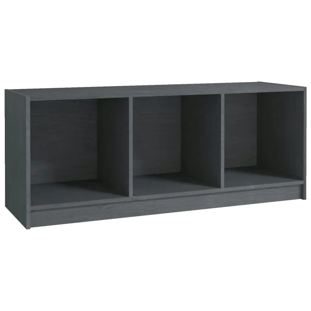 TV Cabinet Grey 104x33x41 cm Solid Pinewood 809962