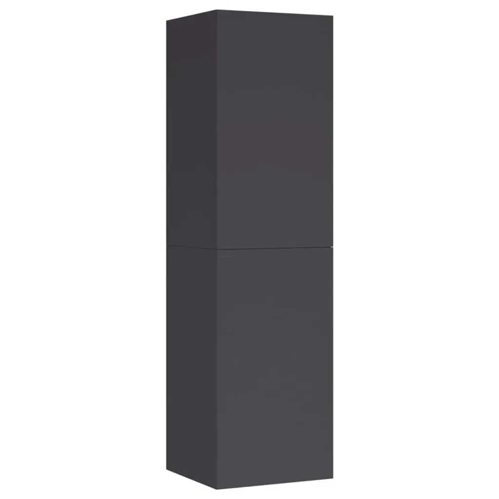 TV Cabinet Grey 30.5x30x110 cm Engineered Wood 803366