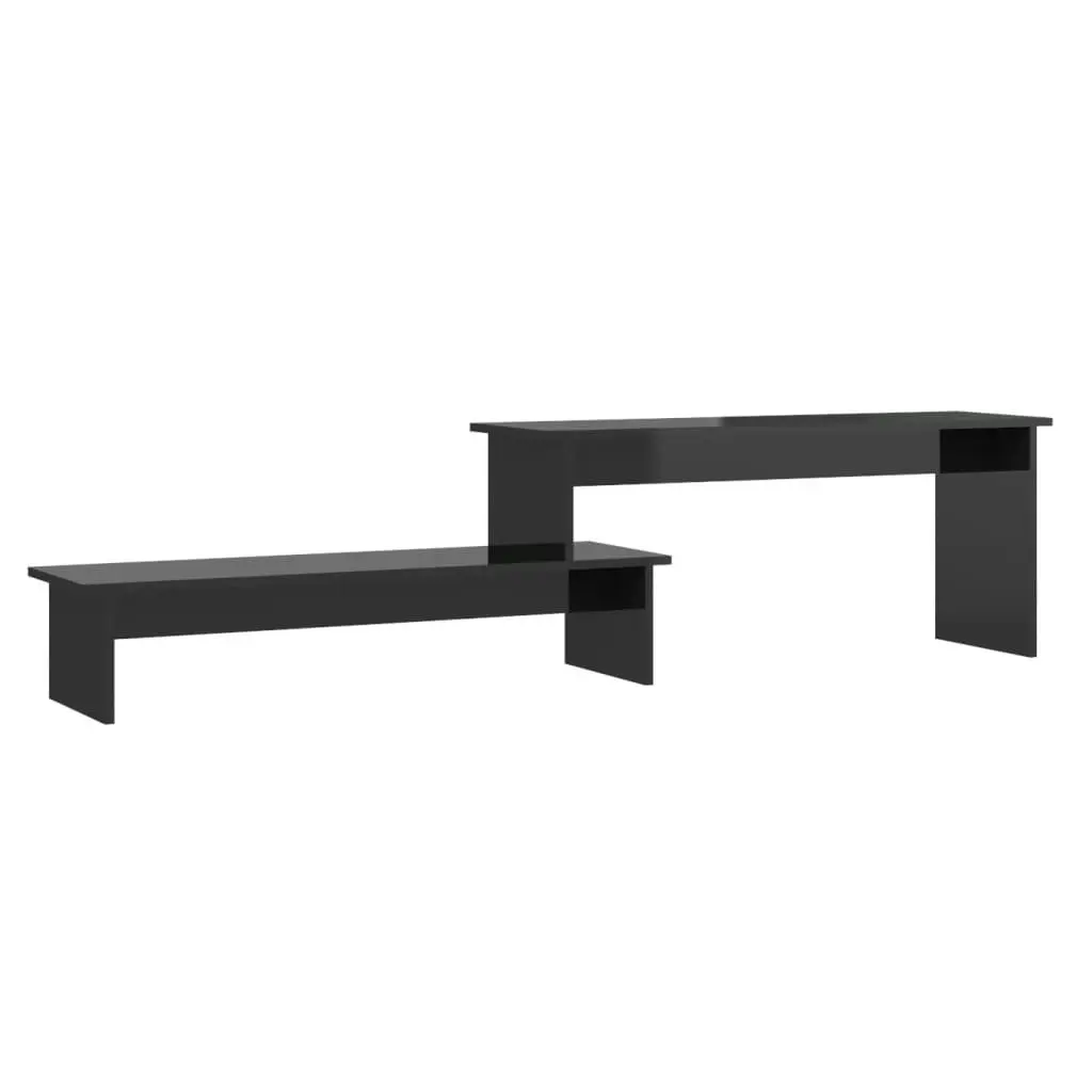 TV Cabinet High Gloss Black 180x30x43 cm Engineered Wood 806272