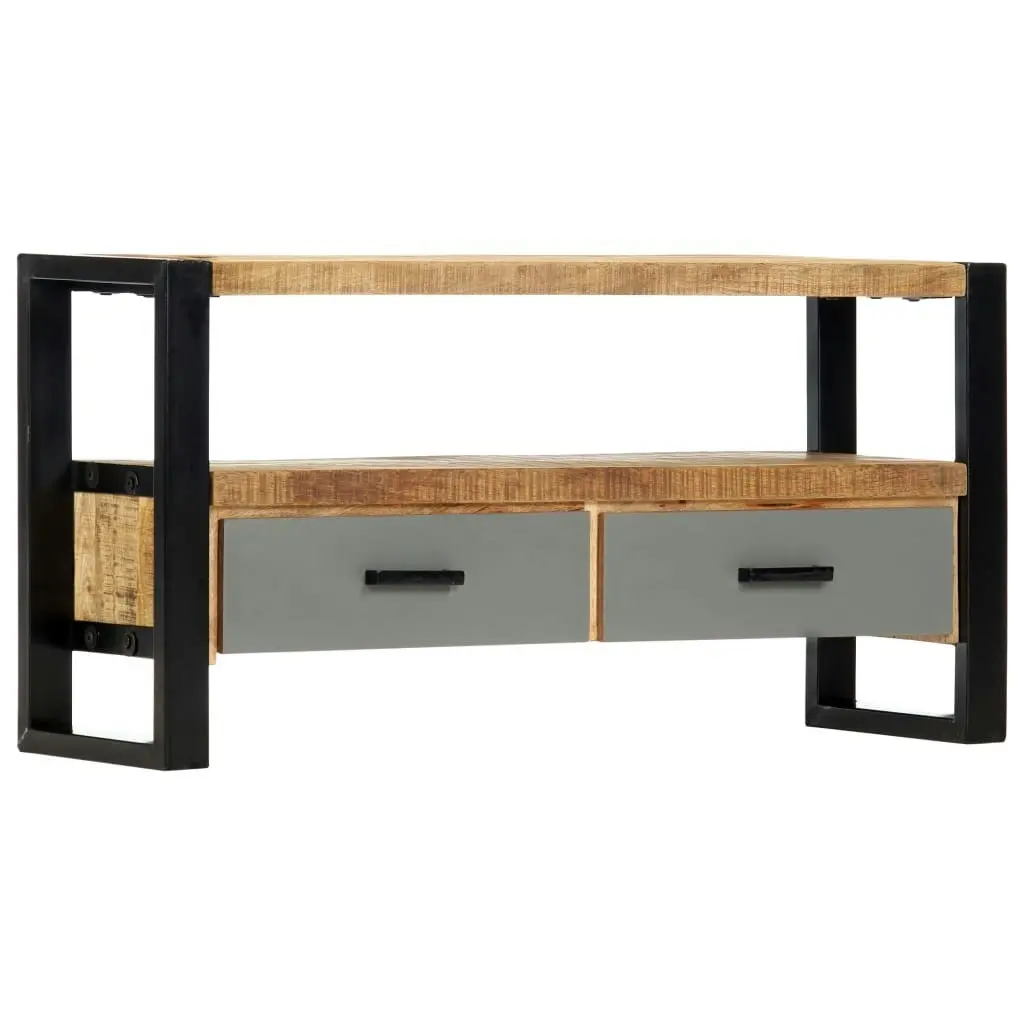 TV Cabinet 100x30x50 cm Solid Mango Wood 248013