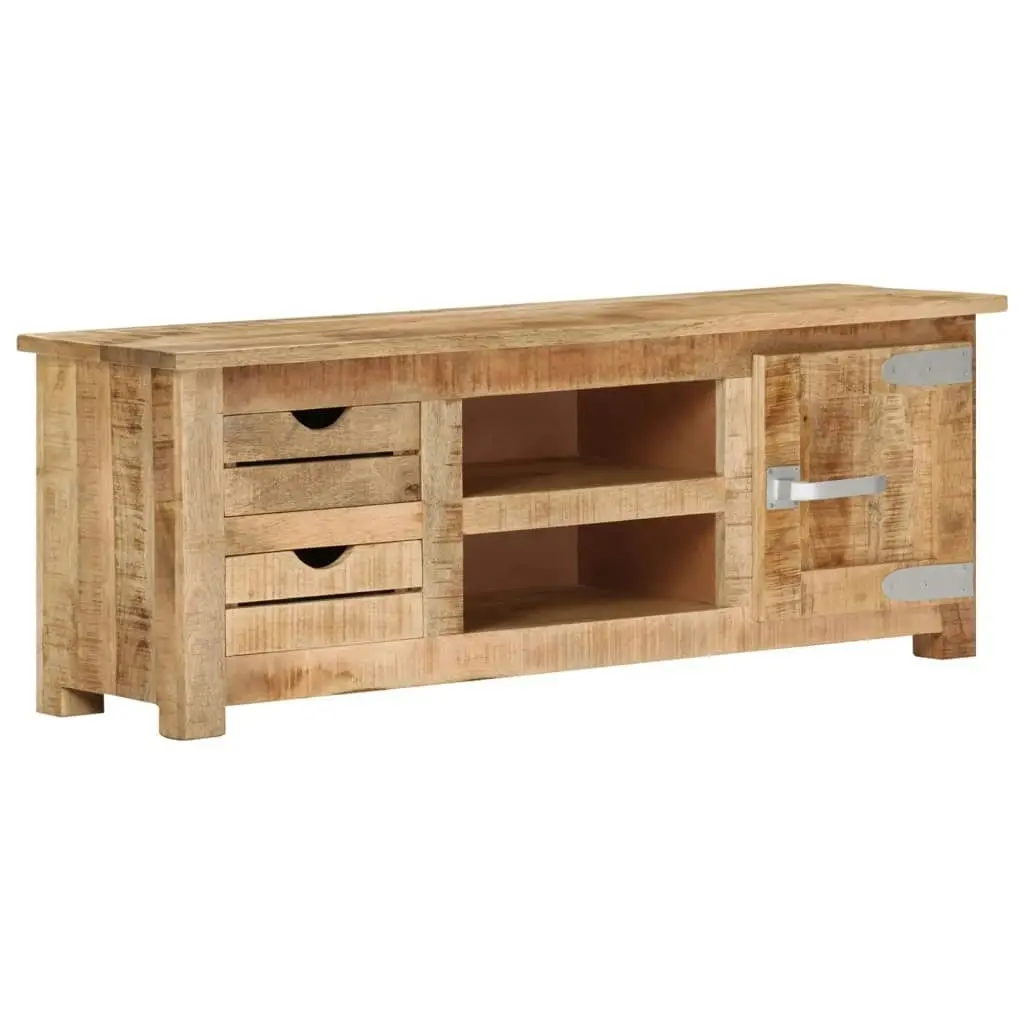 TV Cabinet 110x30x40 cm Rough Mango Wood 328307