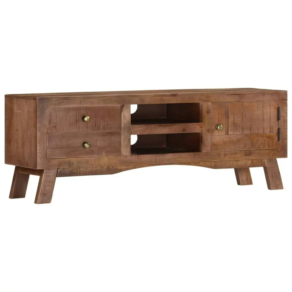 TV Cabinet 110x30x40 cm Rough Mango Wood 328303