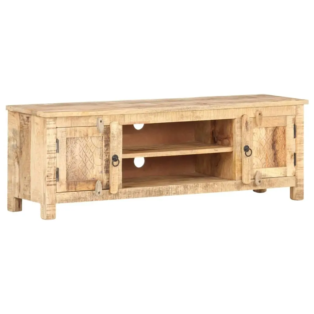 TV Cabinet 120x30x40 cm Rough Mango Wood 320238