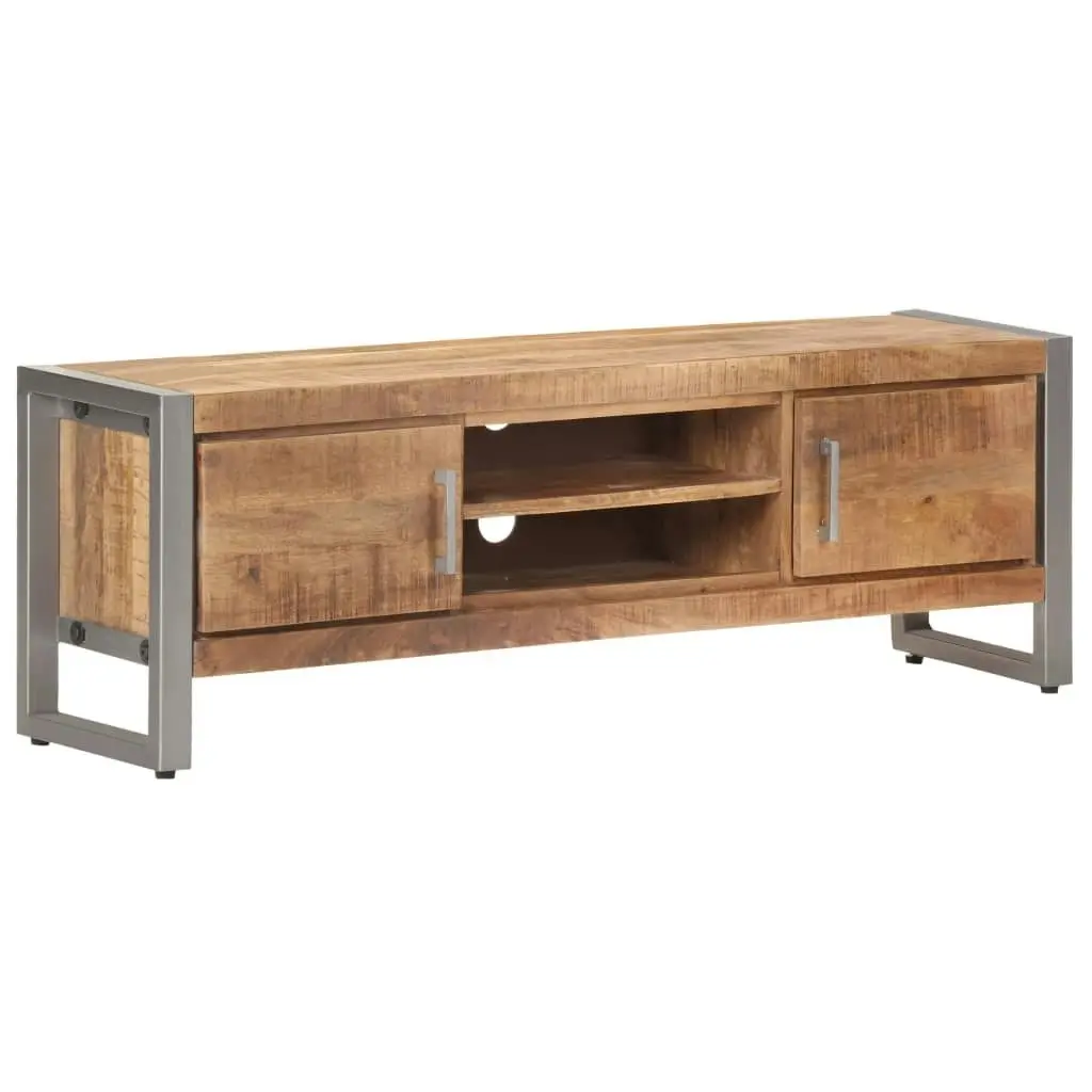 TV Cabinet 120x30x40 cm Rough Mango Wood 323486