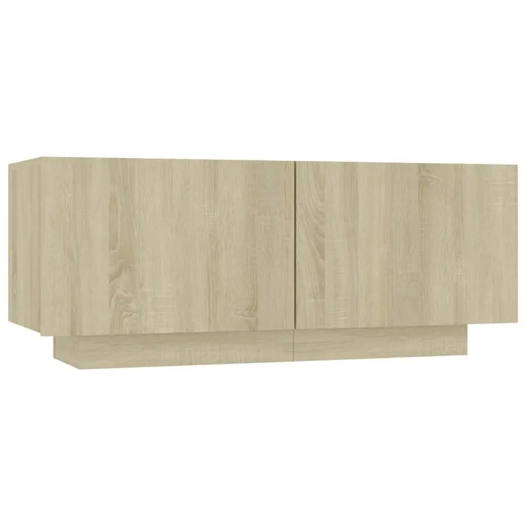 TV Cabinet Sonoma Oak 100x35x40 cm Engineered Wood 804439