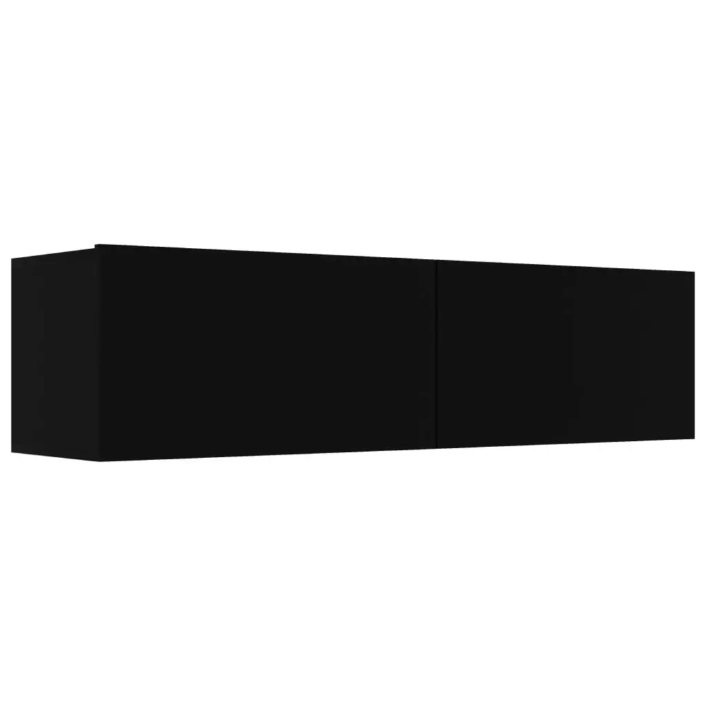 TV Cabinet Black 120x30x30 cm Engineered Wood 801491