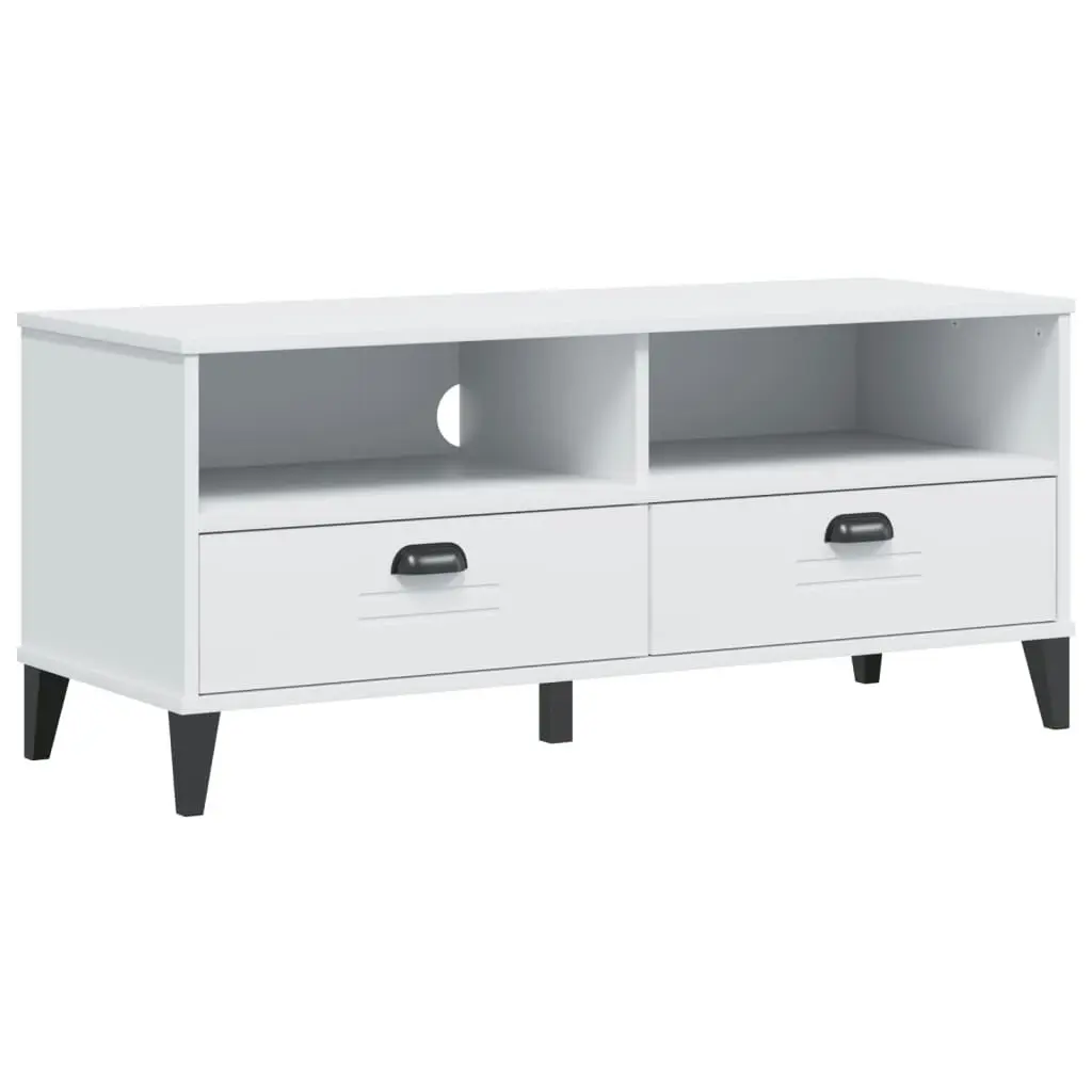 TV Cabinet VIKEN White Engineered Wood 374929