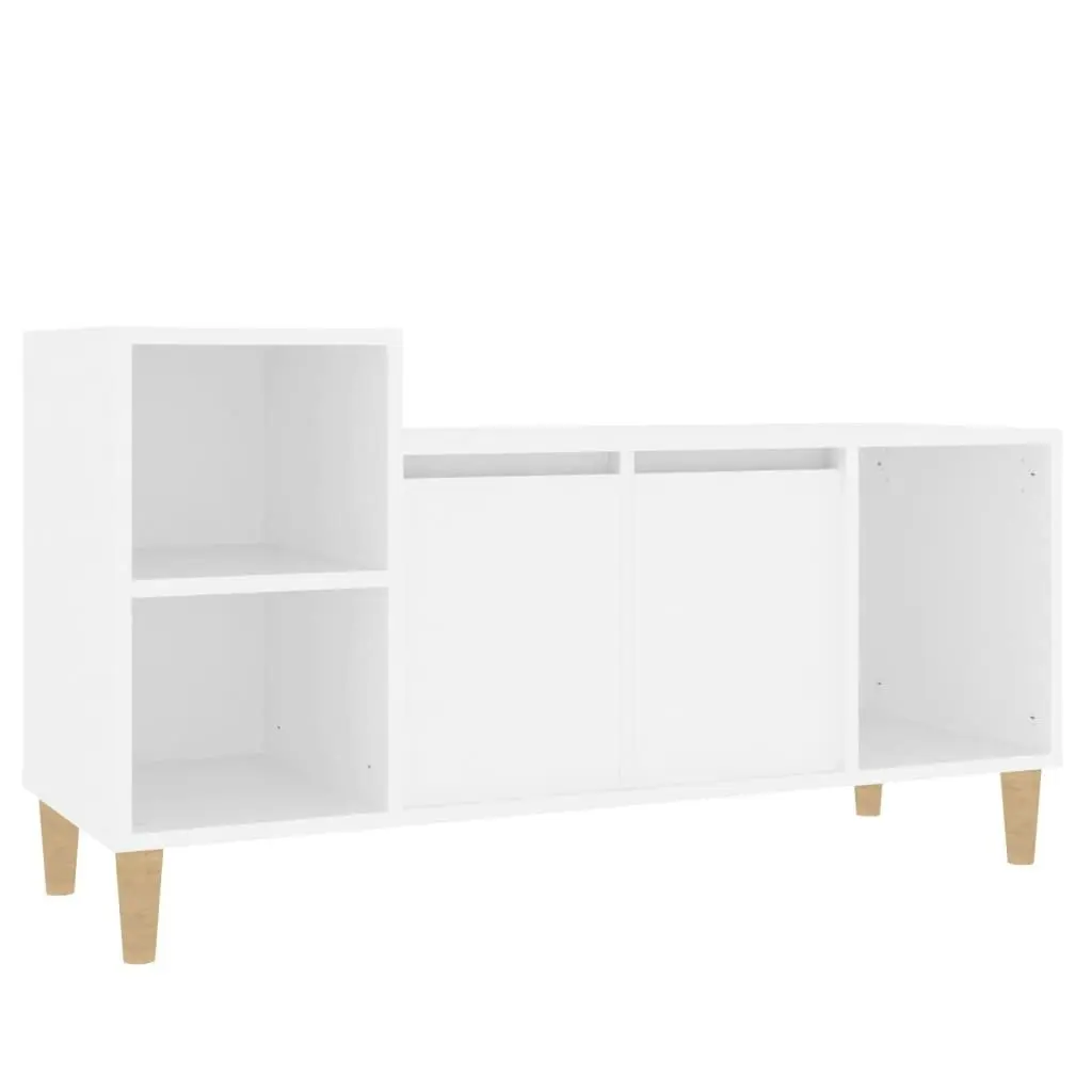 TV Cabinet White 100x35x55 cm Engineered Wood 821172