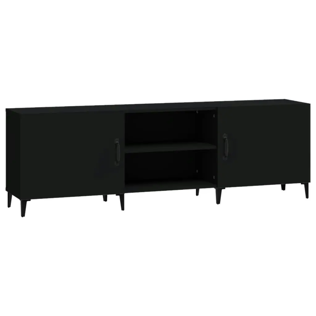 TV Cabinet Black 150x30x50 cm Engineered Wood 812628