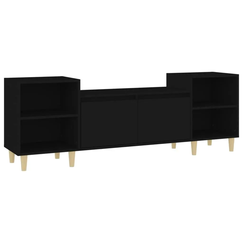 TV Cabinet Black 160x35x55 cm Engineered Wood 821189